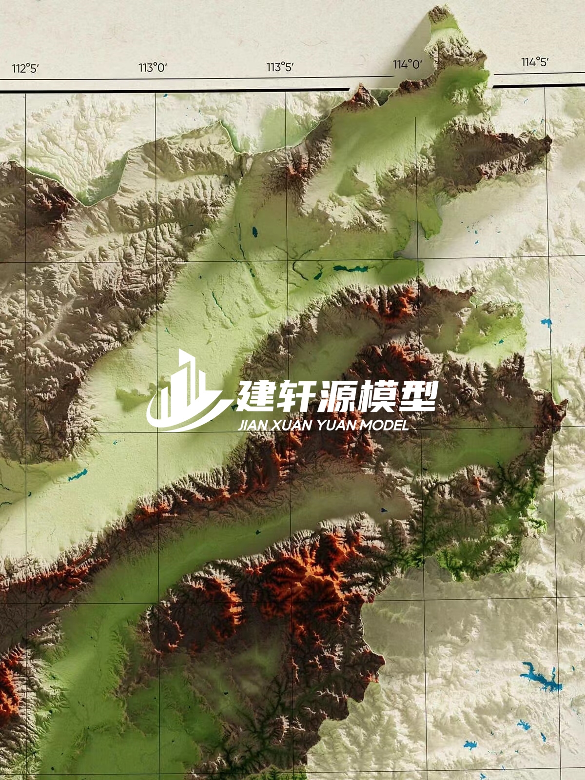 汤旺河地形模型制作