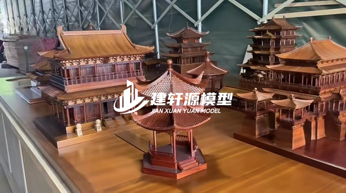 汤旺河古建模型制作